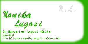 monika lugosi business card